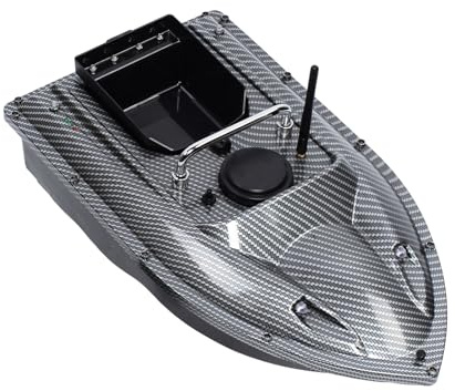 JUUTALK Angelköder Boot,500M Fernbedienung Futterboot, Angeln Futterboot Wireless Köderboot mit LED Licht,Fernbedienung Futterboote Bait Boat Ferngesteuertes Köderboot 1.5 KG Beladung