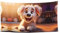 Smiling Puppy Bedruckte Feiertagsdekoration hängende Flagge – 178,8 x 88,9 cm – Weihnachten, Geburtstag, Party Feier Banner,