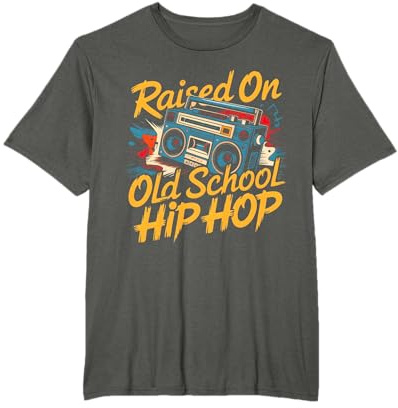 Raised On Old School Hip Hop Tshirt Graffiti Rap Men Women T-Shirt