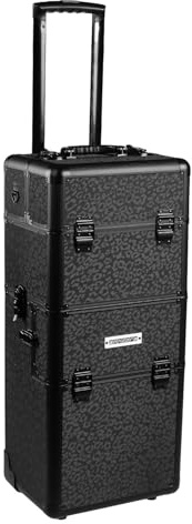 anndora 2 Rad Beauty Trolley 60 Liter Salontrolley Leo Panther