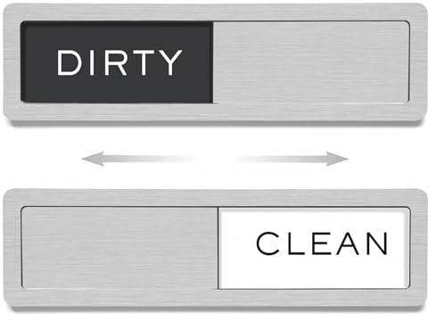 Schiebeschild Clean Dirty Dishwasher Sign, Magnet für Geschirrspüler Clean Dirty, Geschirrspüler Küchenzubehör, Verwendet für Reinigung und Schmutz Erinnerungszeichen