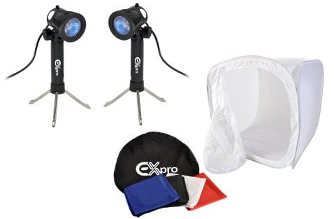 Ex-Pro Photographic lighting Cube 11 x 11 / 30cm x 30cm, with L200 daylight lighting kit.