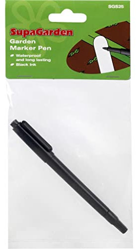 SupaGarden Garden Marker Pen For Plant Labels Waterproof Long Lasting Black Ink