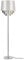 lux.pro Stehleuchte 1 x E27 Stehlampe 165 cm Silber Weiß Kristallbehang Lampe Wohnzimmerlampe Leuchte Standleuchte