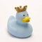 LILALU SHARE HAPPINESS – Badeente für Babies, Kinder und Erwachsene – Quietscheente – Ente mit Krone - hellblau