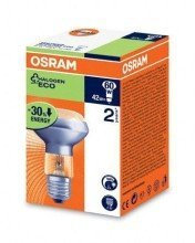 Osram Classic R63 Halogen-Lampe, E27-Sockel, dimmbar, 46 Watt - Ersatz für 60 Watt, Warmweiß - 2700K