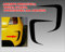 Multiart Design Adesivo Abarth Presa d'Aria per PARAURTI Posteriore 500 595 695 BIPOSTO Turismo (Nero Opaco)