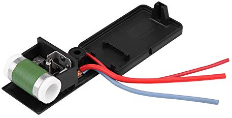 Qiilu Mini Cooper R53 Fan Resistor, Radiator Fan Resistor 17117541092R, 5.8 L x 5.8 W x 2.7cm H, 12V DC, 87W, Compatible with Mini Cooper R52 2007-2008, 2003-2006