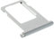 jbTec SIM-Tray/SD-Card kompatibel mit Apple iPhone 6s - Kartenhalter Single Slot Schlitten Rahmen Handy, Farbe:Silber