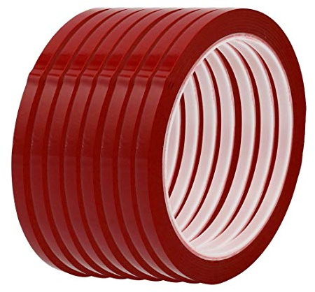 10 Stück 4 mm Breite 4 m Länge Isolierband elektrisch einseitig rot