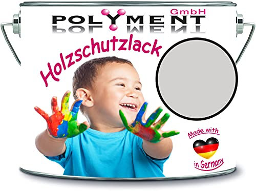 Holzschutzlack Holzlack Holzlasur wetterbeständiger Langzeitschutz Wetterschutzfarbe Holzschutzfarbe RAL 7047 Telegrau 4 // Polyment GmbH