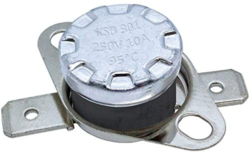 Lumonic Interruptor térmico 95°C Contacto NO 250V 10A Cambio de temperatura termostato KSD301 Bimetal Protección térmica