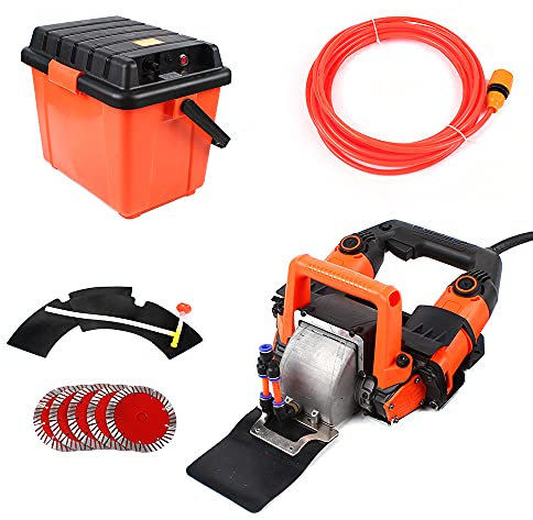 Rainureuse murale 5200 W 10500 tr/min - Profondeur de rainure 8-45 mm - Largeur de rainure 8-72 mm - Fentes à 90 ° - Aspiration de la poussière - Pour fente de béton et granit