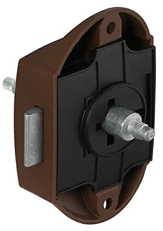 Knopfschloss braun Push Lock für Badezimmer Wohnmobil