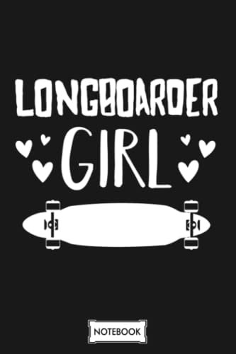 Longboarder Girl Skater Notebook: Planner, 6x9 120 Pages, Diary, Lined College Ruled Paper, Matte Finish Cover, Journal