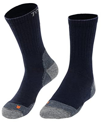 TOM FYFE Premium Merino Wandersocken Unisex Marine / 39-42/1 Paar | Made in Europe