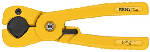 Rems ROS P FLEX 22 (Einhand-Rohrschere für flexible Kunststoffschläuche und Kunststoffrohre, ⌀ 22 mm) 291400 R