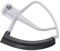 vhbw Mezclador plano compatible con KitchenAid Artisan robot de cocina - Batidor de borde flexible, aluminio/poliamida/caucho, negro/blanco
