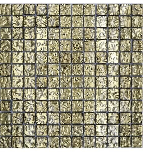 Glasmosaik Mosaikfliese gold glänzend Wand Boden Küche Bad Dusche MOS78-8GO3_f
