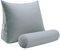 Rucener Bücherkissen Lendenkissen Keilkissen Kopfteil Gepolstert Bettkissen Rückenlehne Dreieck Rückenlehne Groß Bettkissen Rückenkissen Sofa Bett Sofa Rückenkissen Grau 60 cm