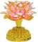OSALADI 1stk Feng-shui-kristalllotus Led Lichter Lotuslampe Tischlampe Aus Kristall Buddha-lieferungen Vintage-laterne Lotus-buddha-lampe Lotusblumenlampe Nachtlampe Plastik Haushalt