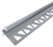 Dalsys Treppenkantenprofil Fliesenschiene 2,5m, Höhe 12,5mm Stufenprofil aus Aluminium, hoher Kantenschutz Silber