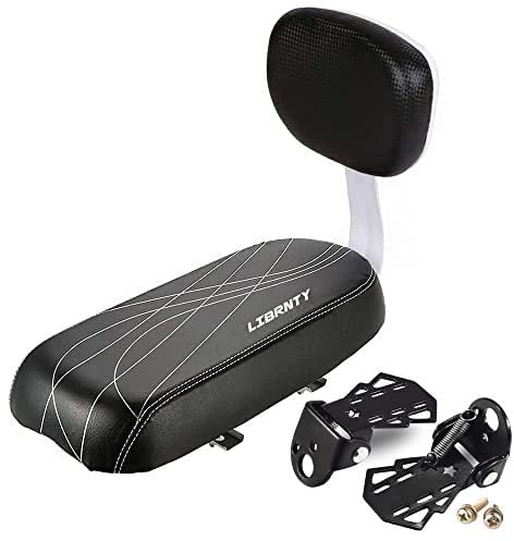 LIBRNTY Seggiolino Bici Posteriore per Bambini,poggiapiedi Bicicletta Posteriori,Cuscino per Sedile Posteriore per Bicicletta di Montagna Sedile Posteriore per Veicolo Elettrico