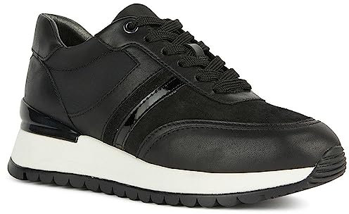 Geox D Desya A, Zapatillas Mujer, Black A, 35 EU