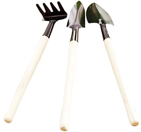 Mini Home Gardening Balkon Blumen Topfpflanzen Schaufel Rechen Dreiteilige Gartengeräte