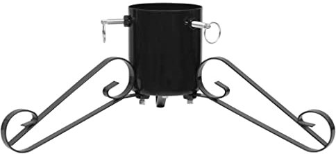 vidaXL Christbaumständer Weihnachtsbaumständer Tannenbaumständer Baumständer Weihnachtsbaumhalter Weihnachtsbaum Ständer Halter Schwarz 58x58x21cm