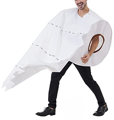 Eghunooye Halloween Toilette Cosplay Kostüm Trick Papier Rolle Rolle Kostüme Paar Lustige Halloween Cosplay Kostüm