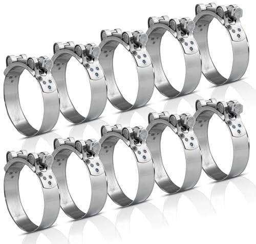 10 Stück - 48-51 MM Bolzenschelle Edelstahl V2A Gelenkbolzen Schelle Schlauchschellen Spannbackenschellen Schellen