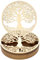 VEGCOO Lot de 12 Arbre de la Vie Dessous de Verre, Dessous de Verre Bois, Fleur de Vie en Bois, sous-Verres en Bois pour Méditation, Maison Décoration, Ornement de Salle à Manger(10 x 10cm)