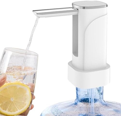 Bomba de Jarra de Agua - Bomba de Agua Potable eléctrica Plegable | Bomba de Agua de Larga duración con reducción de Ruido, dispensador de Jarra de Agua portátil para COC, Garaje,