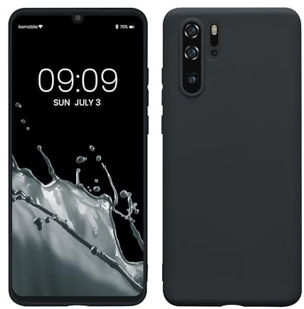 kwmobile Hülle kompatibel mit Huawei P30 Pro Hülle - weiches TPU Silikon Case - Cover geeignet für kabelloses Laden - Heidelbeerblau