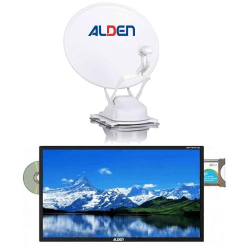 Pack ALDEN Onelight Evo Parabole Satellite Automatique 60cm + TV LED 24 60cm SATMATIC AIO
