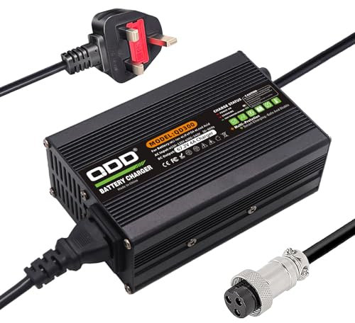 QDD 67.2V 4A Battery Charger For 16S 59.2V 60V Lithium Battery Pack with Cooling Fan Output GX16-3pin 1+ 3- Connector