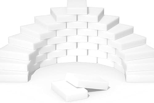 Lot de 50 éponges magiques en mélamine pour la maison, la cuisine, le mur, les chaussures