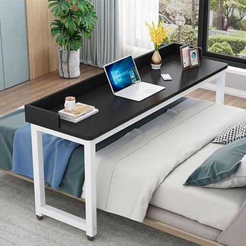 GFLCWYP Table Reglable Hauteur, Table Ordinateur Portable Lit, Tables De Lit D'aide À L'autonomie, Table Lit pour Ordinateur Portable, Table A Roulette, Bureau De Lit,D
