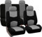 JXTTJ Auto Sitzbezüge Set für Toyota Aygo 2012-2016 2017 2018 2019 2020 2021 2022 2023 2024 2025, Atmungsaktiv Bequem Vorne Und Hinten Auto-Schonbezüge Stoff Sitzbezug Innenraum Schonbezüge