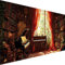 Piano Peinture par Numéro pour Adulte, Livre DIY Kit de Peinture à l'huile sur Toile Bricolage pour Enfant Débutants avec Pinceau Pigment Acrylique, Décoration la Maison 60x120cm (Sans Cadre) Q-L