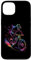 Radfahrer Splash Art Fahrrad Mountainbiker Radler Mann Junge Hülle für iPhone 13