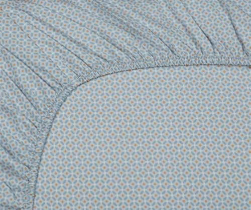 Pip Studio Spannlaken Cross Stitch Farbe Greyblue Größe 90x200x35 cm Höhe