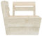 Genérico Wenjingqi Ecksofa aus Paletten, imprägniertes Fichtenholz, Braun 315634