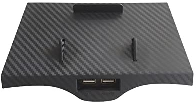MKVAXR Carbon Fiber Car Wireless Charger Cordless Charging Pad Phone 11 Qi Charge Board, for, 5 Series G30 G32 G38 2017 To 2019 Universal wireless charging pad(For 5 series)