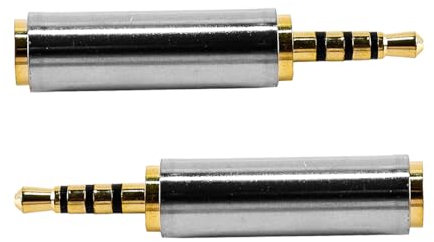 Nicear 2Pcs 2.5mm Male To 3.5mm Female Adapter, Headphone Stereo Audio Converter Jack Aux Gold Plated 3.5 To 2.5 Jack Adapter