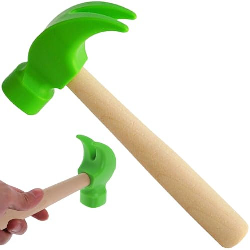 Nyutcwe Wooden Hammer Toy, Simulation Toy Hammer, Educational Kids, Portable Toddler for Teens Girls Boys School Gifts