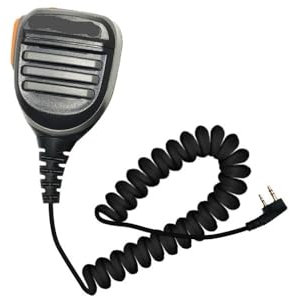 LNBNKZYBPM Convient for BAOFENG Microphone Talkie Walkie Tangent Mic Épaule Haut-Parleur PTT Quatre Couleurs Convient for BF Ham Radio 888S UV82 UV5R UV10R UV16 P15UV(Grey-1PC)