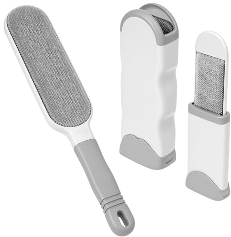 QWORK® Pet Hair Remover Kit - Reinforced Cleaning Power, Self-Cleaning & Reusable - for Sofa/Bed/Carpet/Clothing/Travel