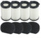 Lot de 4 filtres de rechange compatibles HEPA compatibles avec les aspirateurs Techwood